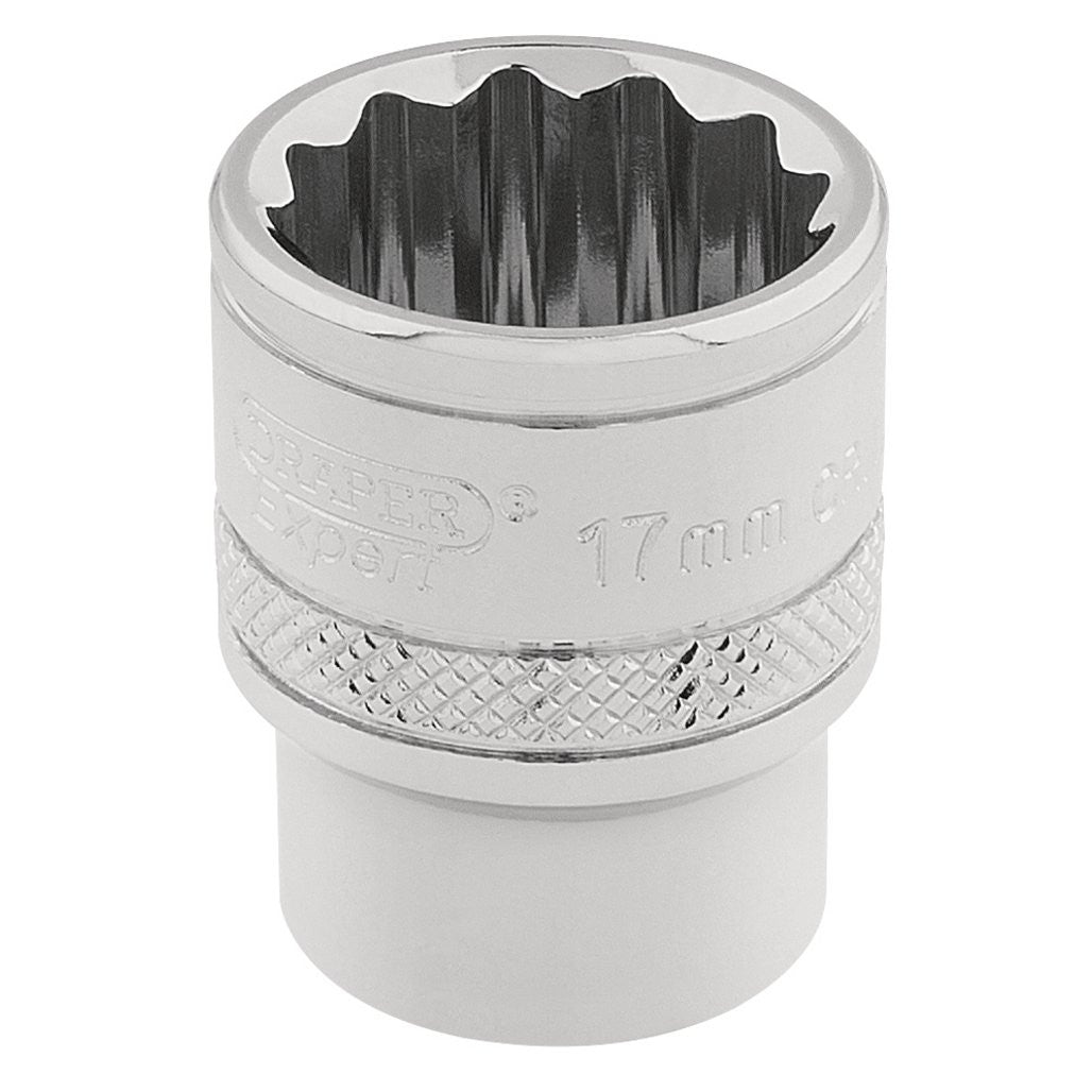Draper Expert HI-TORQ® 12 Point Socket, 3/8" Sq. Dr., 17mm 32781