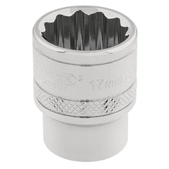 Draper Expert HI-TORQ® 12 Point Socket, 3/8" Sq. Dr., 17mm 32781