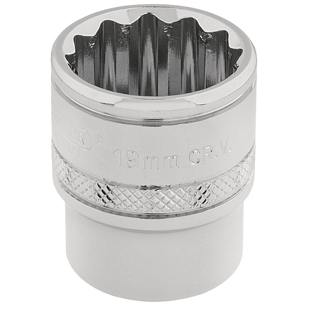 Draper Expert HI-TORQ® 12 Point Socket, 3/8" Sq. Dr., 19mm 32797