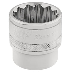 Draper Expert HI-TORQ® 12 Point Socket, 3/8" Sq. Dr., 22mm 32800