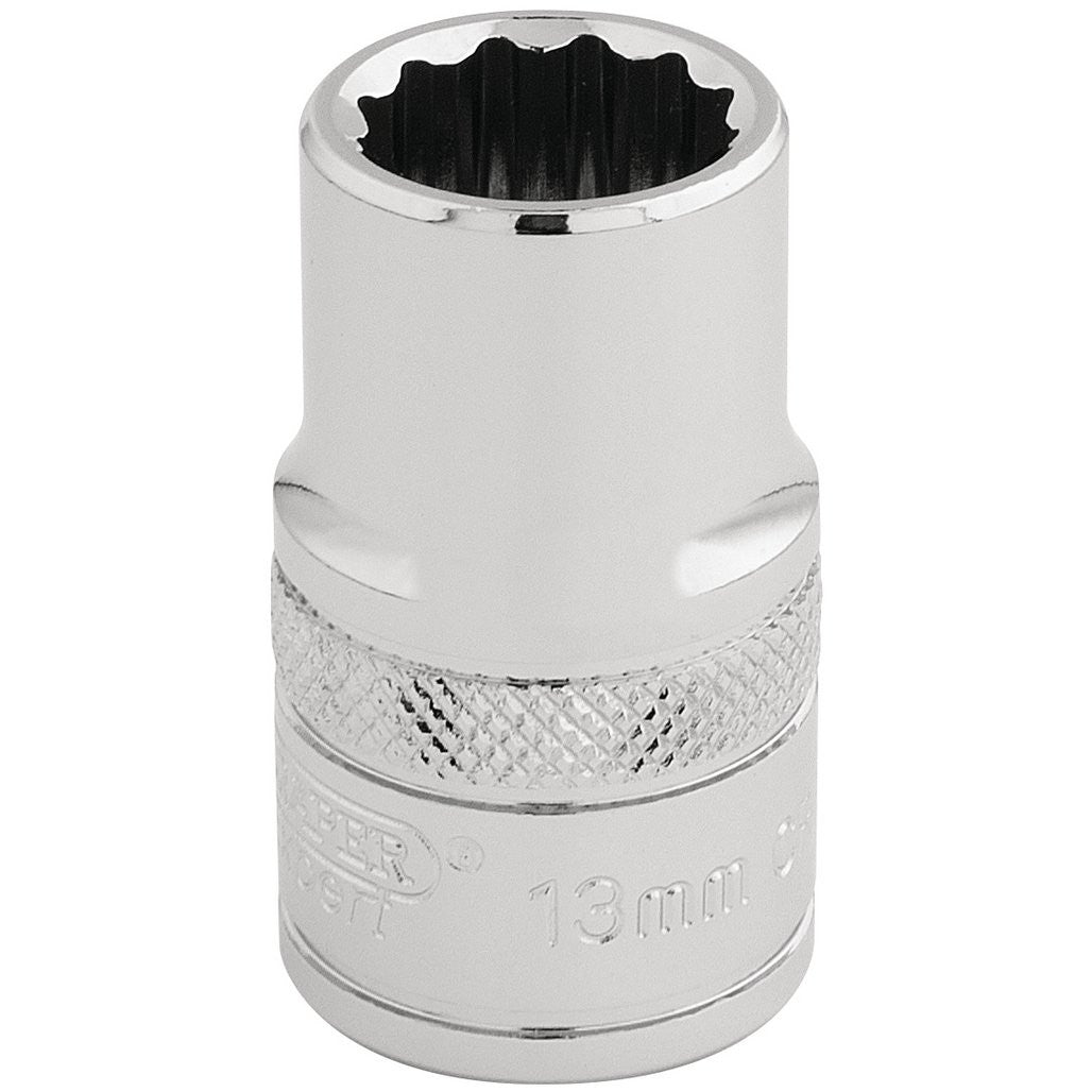 Draper Expert HI-TORQ® 12 Point Socket, 1/2" Sq. Dr., 13mm 33105