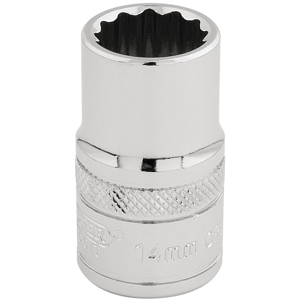 Draper Expert HI-TORQ® 12 Point Socket, 1/2" Sq. Dr., 14mm 33125