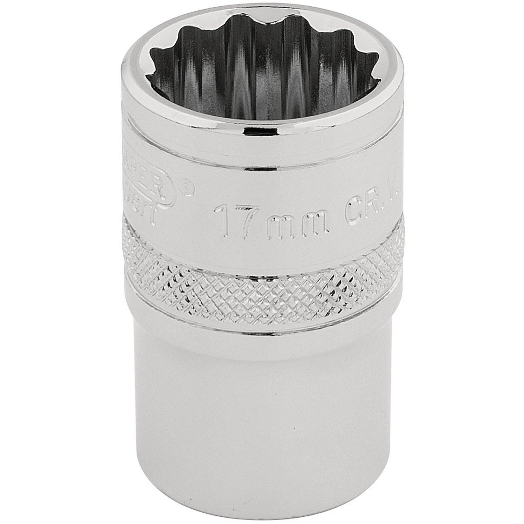 Draper Expert HI-TORQ® 12 Point Socket, 1/2" Sq. Dr., 17mm 33167