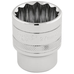 Draper Expert HI-TORQ® 12 Point Socket, 1/2" Sq. Dr., 27mm 33442