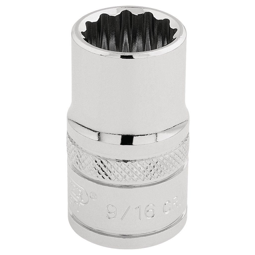 Draper Expert HI-TORQ® 12 Point Socket, 1/2" Sq. Dr., 9/16" 33609