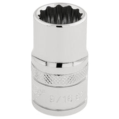 Draper Expert HI-TORQ® 12 Point Socket, 1/2" Sq. Dr., 9/16" 33609