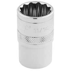 Draper Expert HI-TORQ® 12 Point Socket, 1/2" Sq. Dr., 11/16" 33644