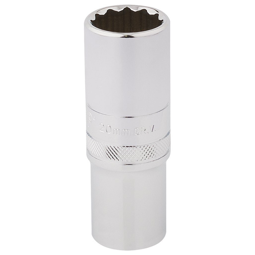 Draper Expert HI-TORQ® 12 Point Deep Socket, 1/2" Sq. Dr., 20mm 33787