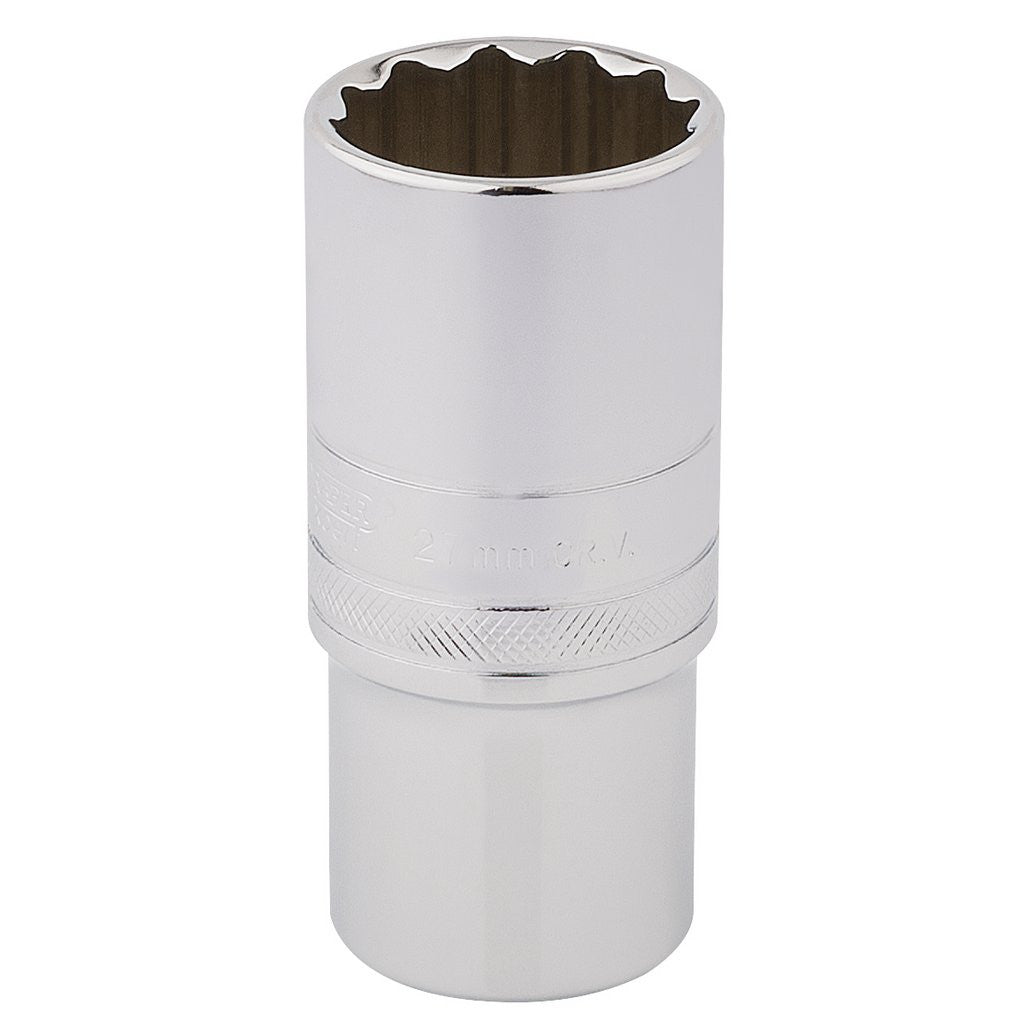 Draper Expert HI-TORQ® 12 Point Deep Socket, 1/2" Sq. Dr., 27mm 33841