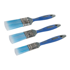 Silverline No-Loss Synthetic Paint Brush Set 3pce 344268