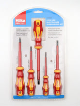 Hilka 5 pce VDE Electricians Screwdriver Set 34459005