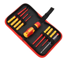 Hilka 9 pce VDE Quick Blade Electricians Screwdriver Set 34489009