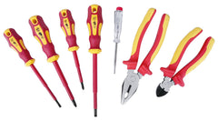 Hilka 7 pce VDE Electricians Screwdriver & Pliers Set 34688007