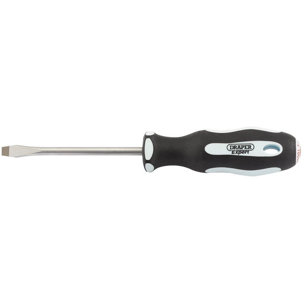 Draper Expert Plain Slot Soft Grip Screwdriver, 6.5 x 100mm 34978