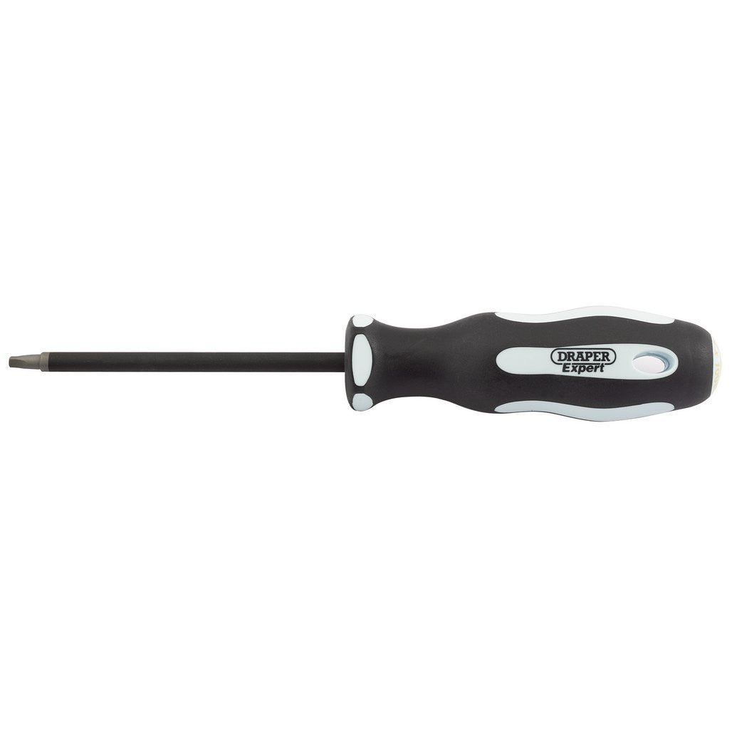 Draper Expert Square Recess Soft Grip Security Screwdriver, S2 x 100mm 35157
