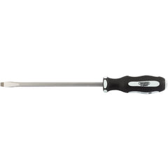 Draper Expert 'Pound Thru' Plain Slot Soft Grip Screwdriver, 8 x 200mm 35184