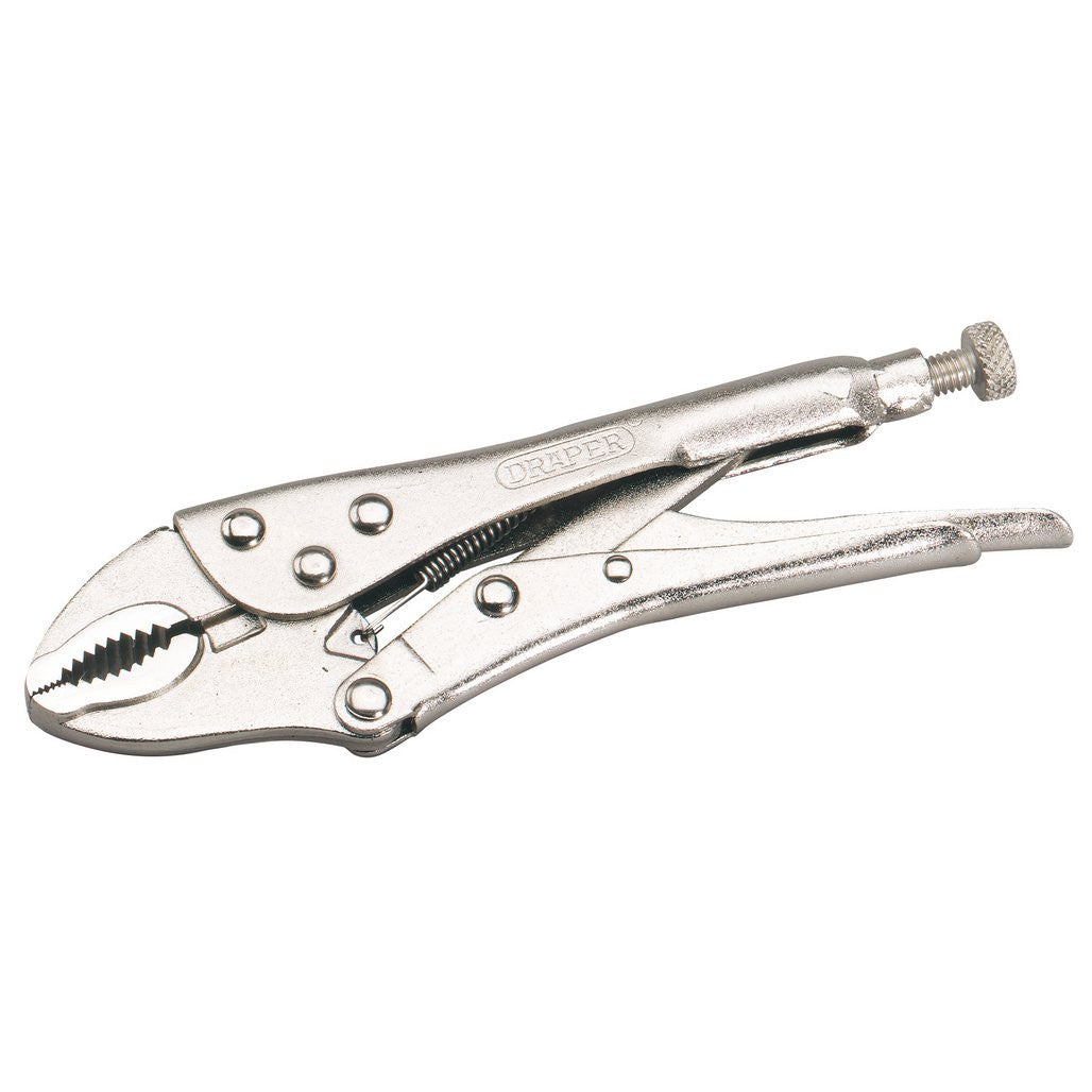 Draper Curved Jaw Self Grip Pliers, 185mm 35368