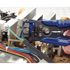 Draper Dual Action Automatic Wire Stripper/Crimper, 205mm 35385