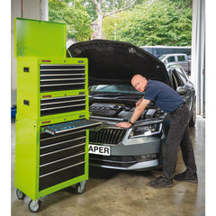 Draper Tool Chest, 5 Drawer, 26", Green 35739