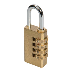 Silverline Combination Padlock Brass 360848