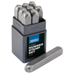 Draper 0 - 9 Number Stamp Set, 3/16" 37337