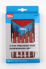 Hilka 6 pce Precision Star Screwdriver Set 37700666