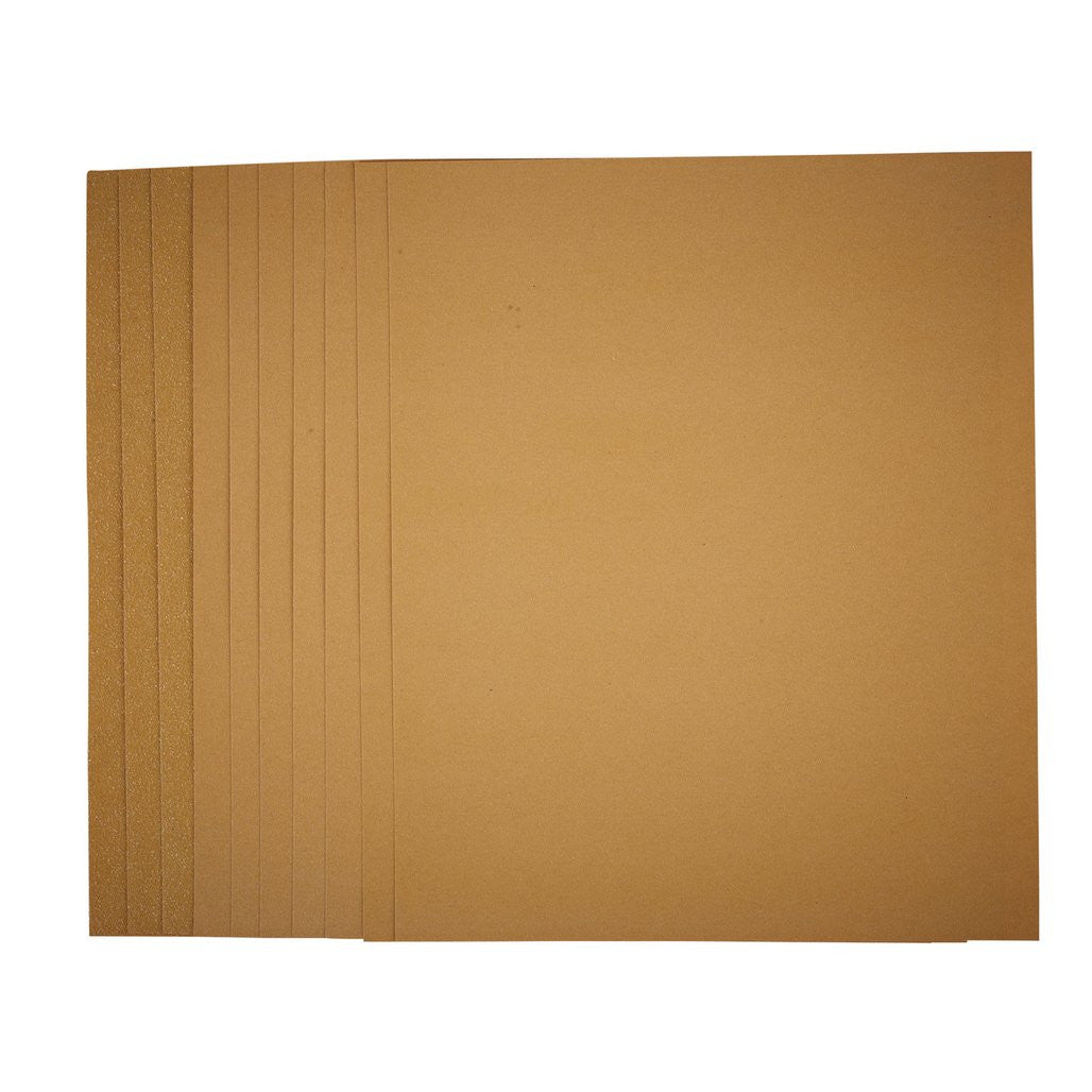 Draper General Purpose Sanding Sheets, 230 x 280mm, Assorted Grit (Pack of 10) 37781