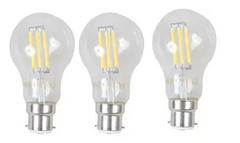 Tools Garage 6W GLS LED Filament Bulb Warm White (Pack of 3)
