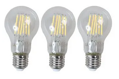 Tools Garage 6W GLS LED Filament Lamp Warm White (Pack of 3)