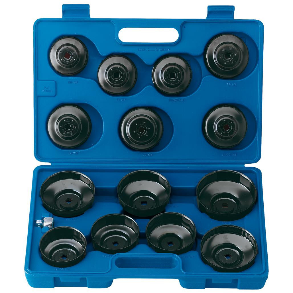 Draper Expert Oil Filter Cup Socket Set, 3/8" Sq. Dr. (15 Piece) 40105