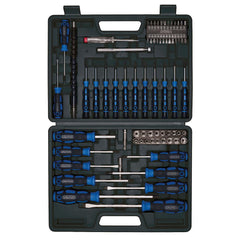 Draper Screwdriver, Socket and Bit Set, Blue (70 Piece) 40850