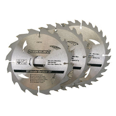 Silverline TCT Circular Saw Blades 16, 24, 30T 3pk 436755