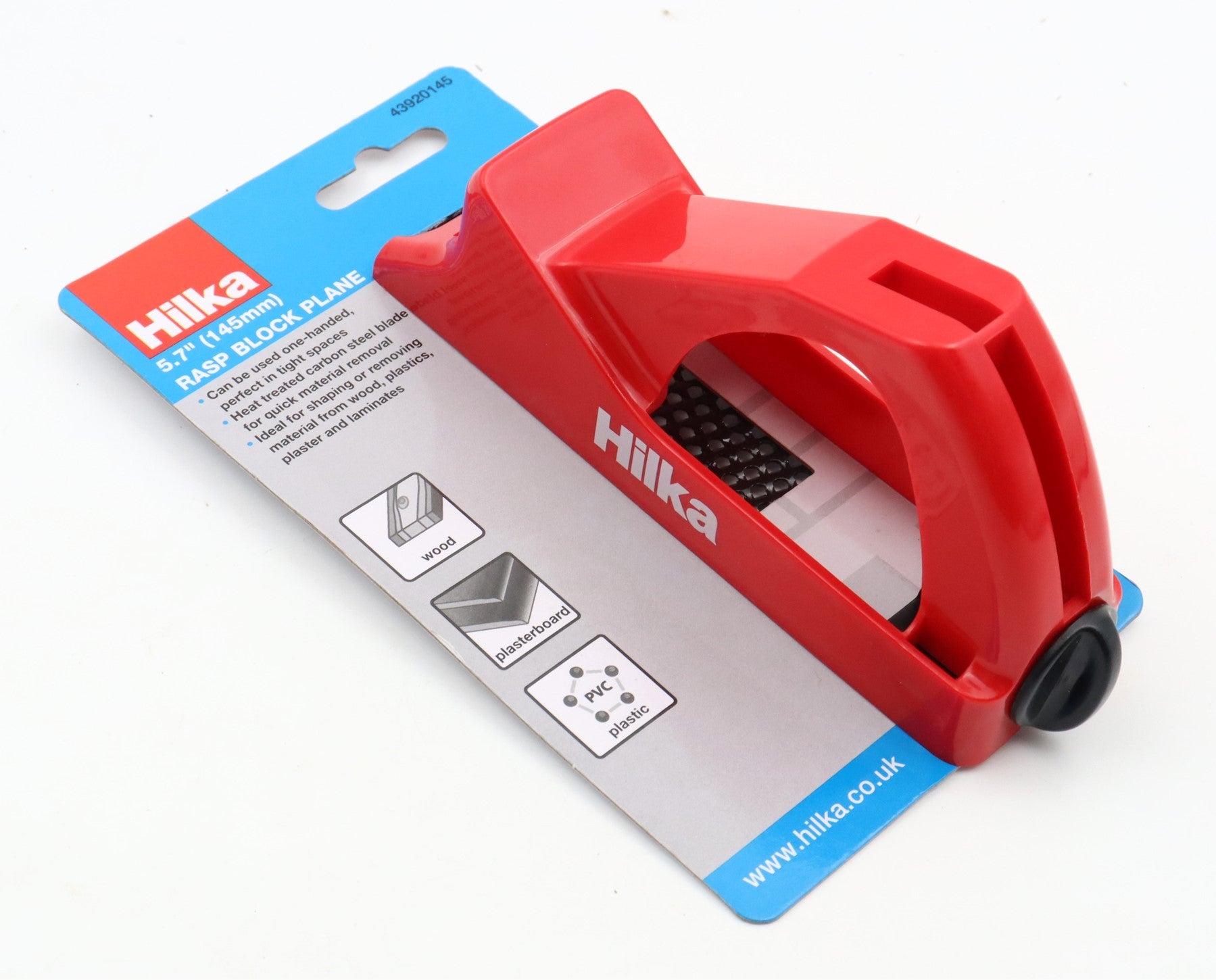 Hilka 5.7" (145mm) Rasp Block Plane 43920145