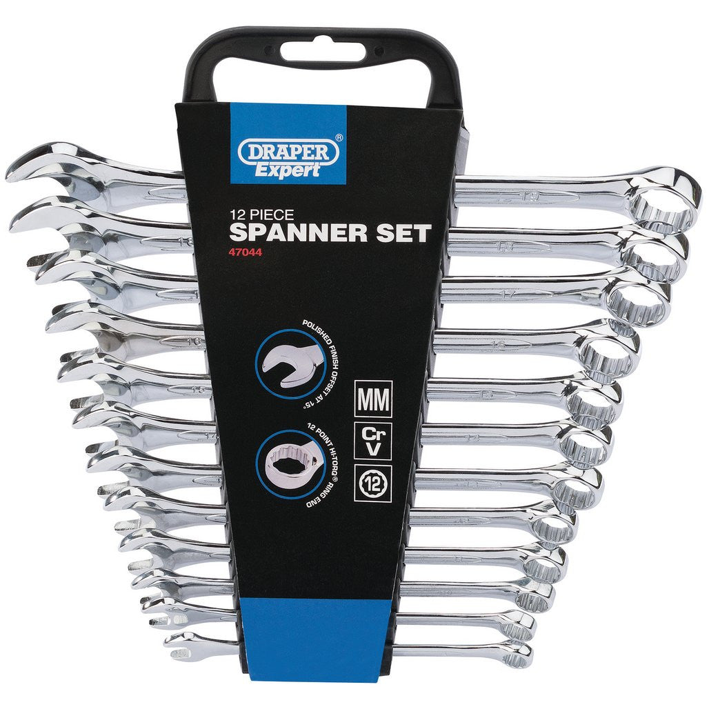 Draper Expert HI-TORQ® Metric Combination Spanner Set (12 Piece) 47044