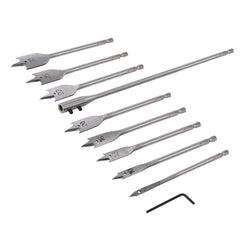 Silverline Flat Bit & Extension Arm Set 10pce 481937
