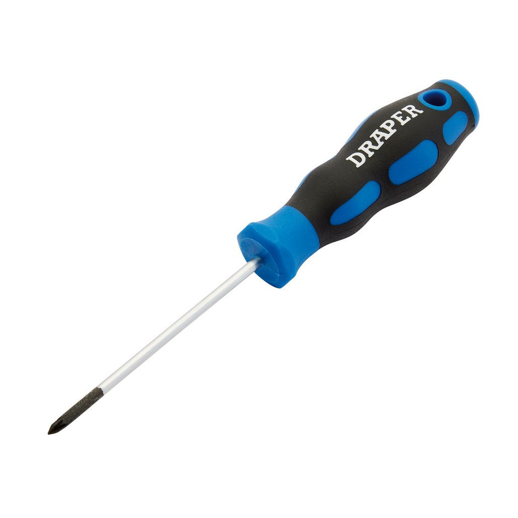 Draper Soft Grip PZ TYPE Screwdriver, No.0 x 75mm 48925
