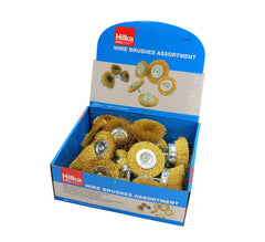 Hilka 24 pce Wire Brush Display 49100024