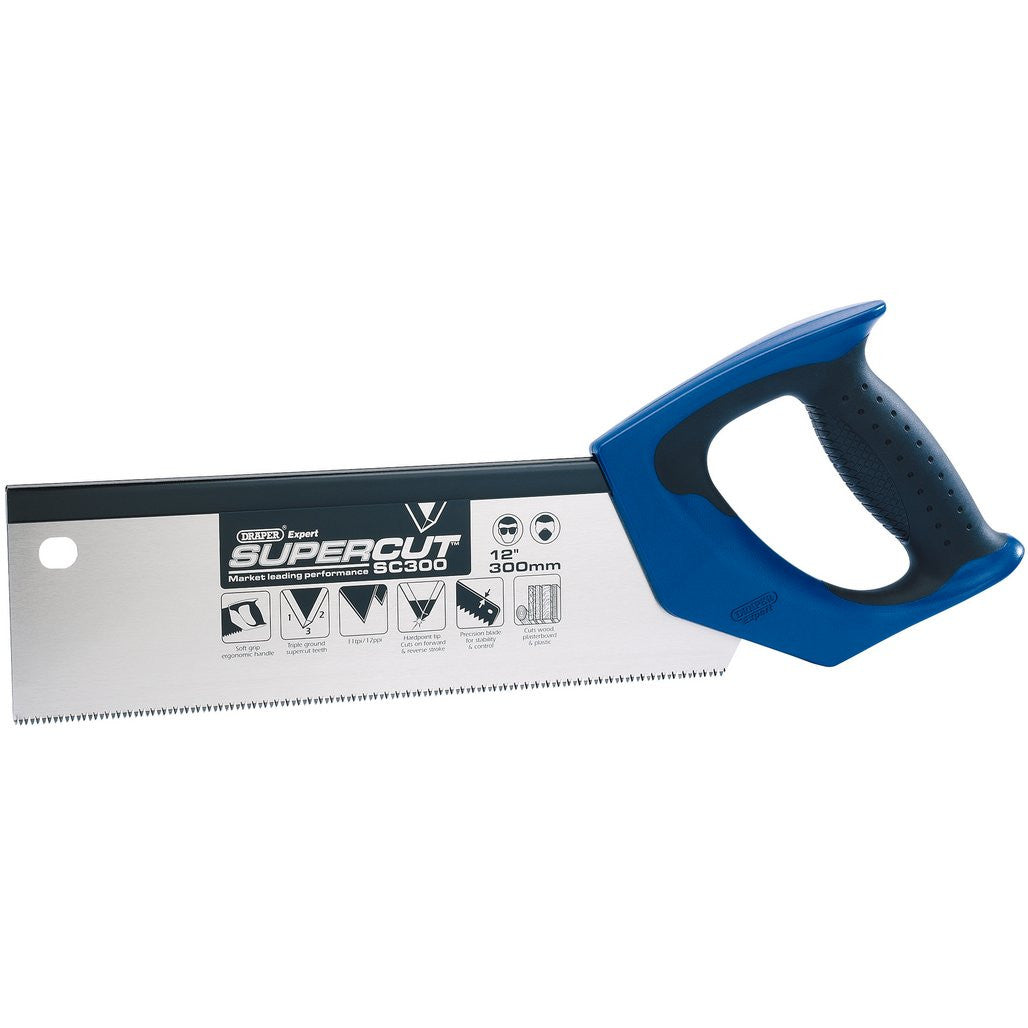 Draper Expert Supercut® Soft Grip Hardpoint Tenon Saw, 300mm/12", 11tpi/12ppi 49280