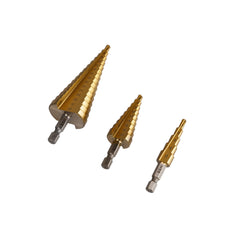 Hilka 3 pce HSS Step Drill Set 49706903