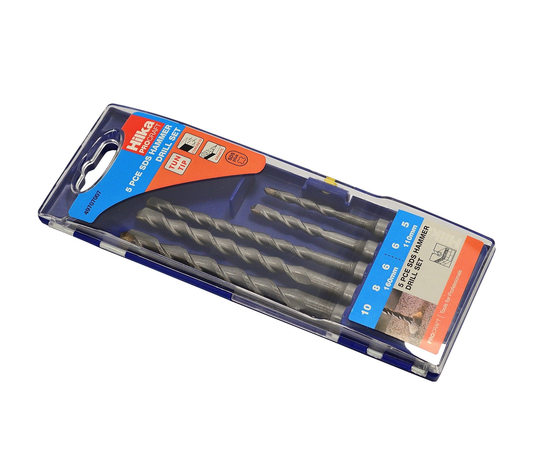 Hilka 5 pce SDS Hammer Drill Set 49707007