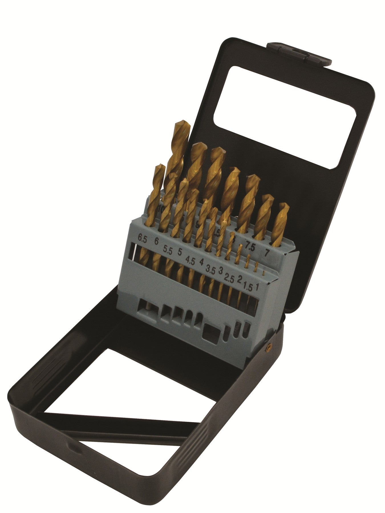 Hilka 19 pce HSS Drill Bit Set Titanium Coated 49707019
