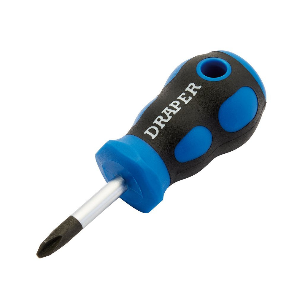 Draper Soft Grip Cross Slot Screwdriver, No.2 x 38mm 50181