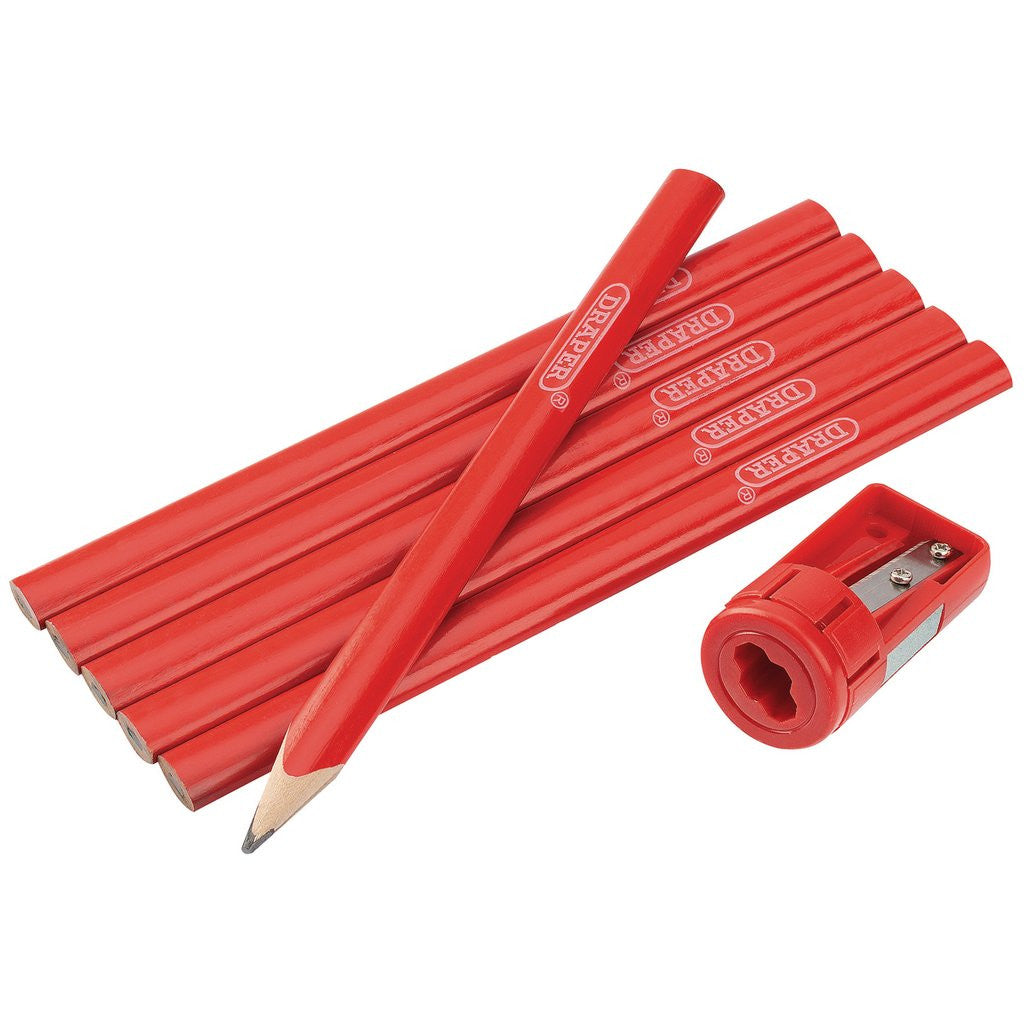 Draper Carpenters Pencil and Sharpener Set 50990