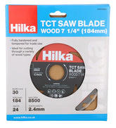 Hilka 7 1/4" (184mm) TCT Saw Blade 24 TPI 51018424