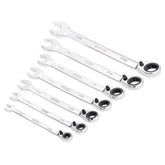 Draper HI-TORQ® Metric Reversible Ratcheting Combination Spanner Set (7 Piece) 51179