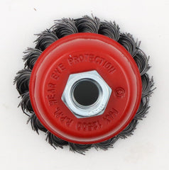 Hilka 2 1/2" (65mm) M14 Knotted Wire Cup Brush 51960025