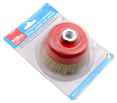 Hilka 4"(100mm) M14 Brassed Steel Crimp Cup Brush 51960104
