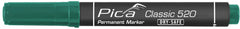 Pica Classic Permanent Marker with Round Tip - Green - 520-36
