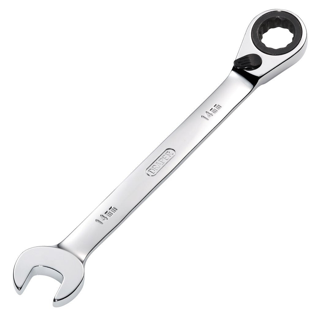 Draper HI-TORQ® Metric Reversible Ratcheting Combination Spanner, 14mm 52002