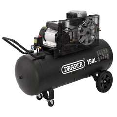 Draper 150L Belt-Driven Air Compressor, 2.2kW/3hp 55305